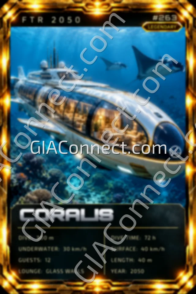 CORALIS – vehicul futurist FTR 2050, cartonaș digital de colecție