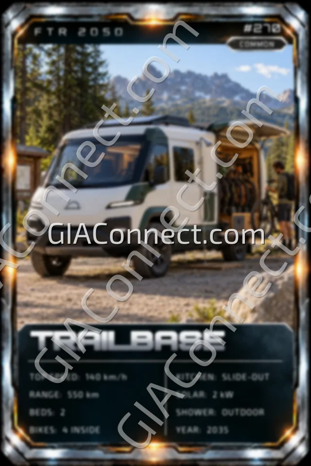 TRAILBASE – vehicul futurist FTR 2050, cartonaș digital de colecție