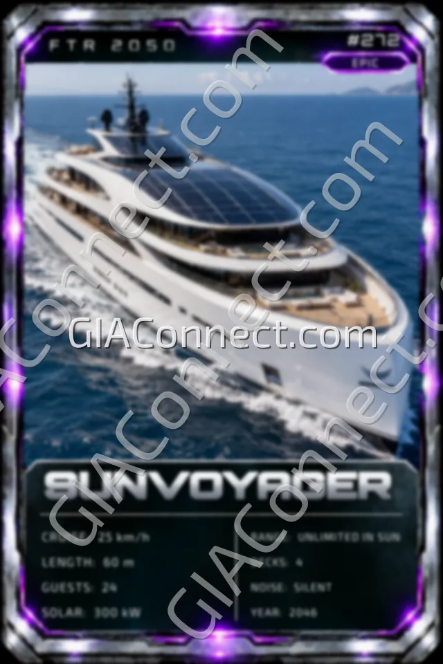 SUNVOYAGER – vehicul futurist FTR 2050, cartonaș digital de colecție