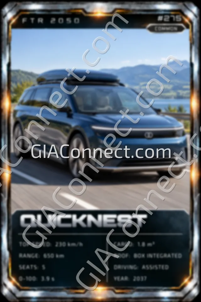 QUICKNEST – vehicul futurist FTR 2050, cartonaș digital de colecție