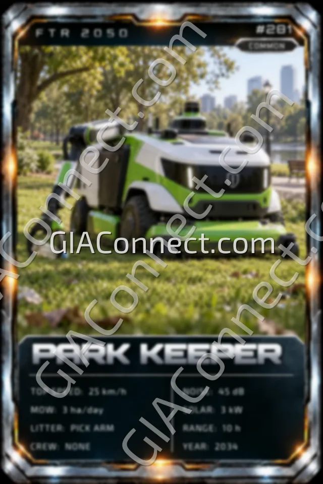 PARK KEEPER – vehicul futurist FTR 2050, cartonaș digital de colecție
