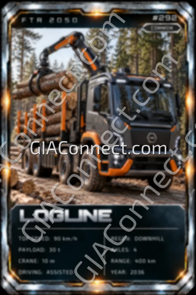 LOGLINE – vehicul futurist FTR 2050, cartonaș digital de colecție