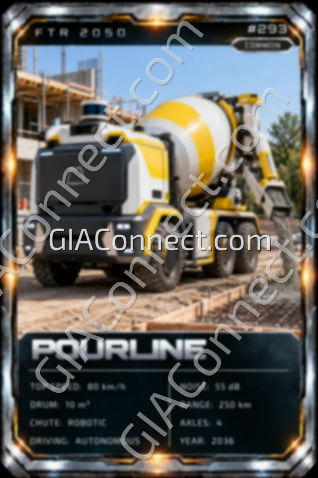 POURLINE – vehicul futurist FTR 2050, cartonaș digital de colecție