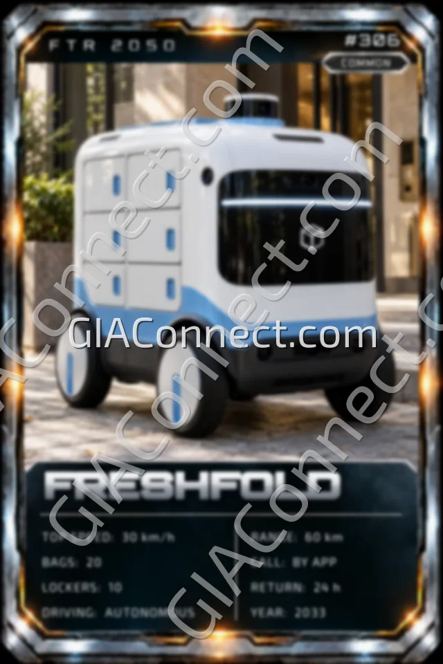 FRESHFOLD – vehicul futurist FTR 2050, cartonaș digital de colecție