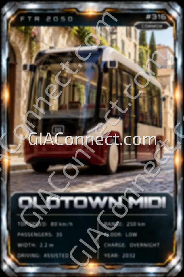 OLDTOWN MIDI – vehicul futurist FTR 2050, cartonaș digital de colecție