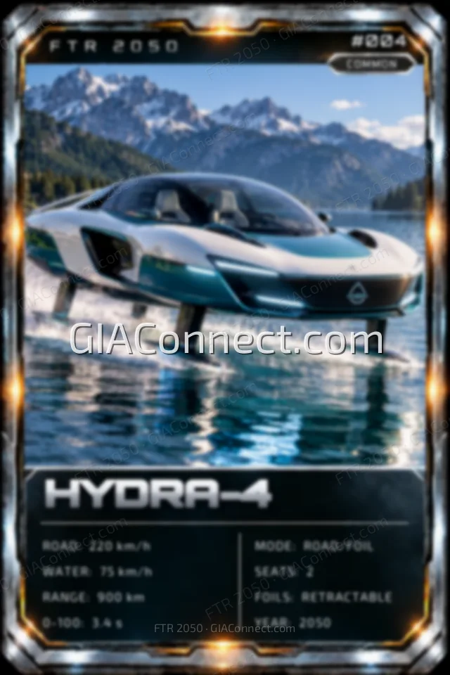 HYDRA-4 – vehicul futurist FTR 2050, cartonaș digital de colecție