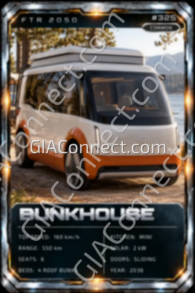 BUNKHOUSE – vehicul futurist FTR 2050, cartonaș digital de colecție