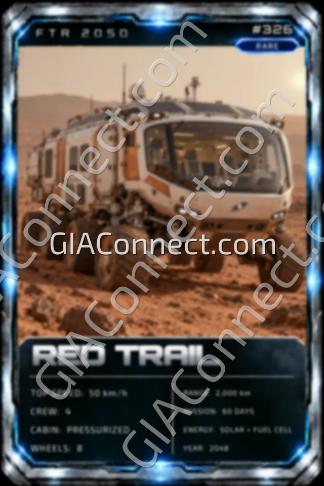 RED TRAIL – vehicul futurist FTR 2050, cartonaș digital de colecție