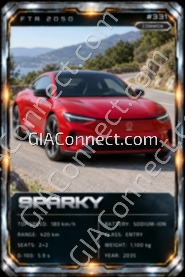 SPARKY – vehicul futurist FTR 2050, cartonaș digital de colecție