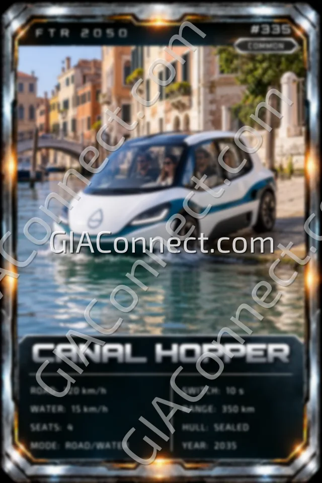 CANAL HOPPER – vehicul futurist FTR 2050, cartonaș digital de colecție