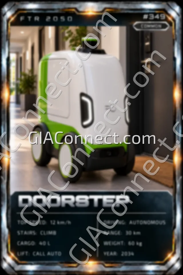 DOORSTEP – vehicul futurist FTR 2050, cartonaș digital de colecție