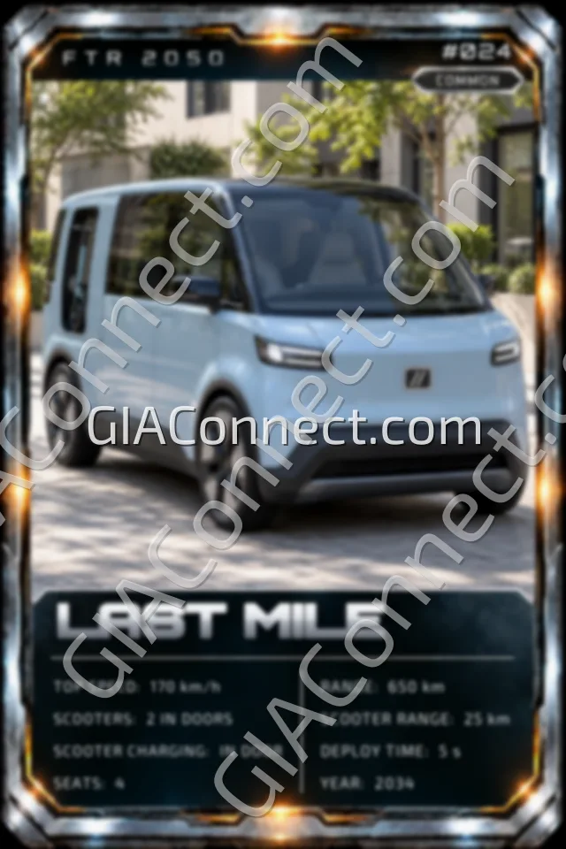 LAST MILE – vehicul futurist FTR 2050, cartonaș digital de colecție