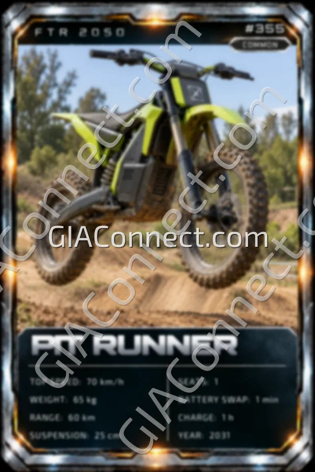PIT RUNNER – vehicul futurist FTR 2050, cartonaș digital de colecție