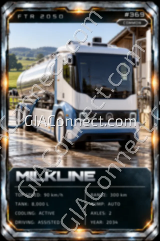 MILKLINE – vehicul futurist FTR 2050, cartonaș digital de colecție
