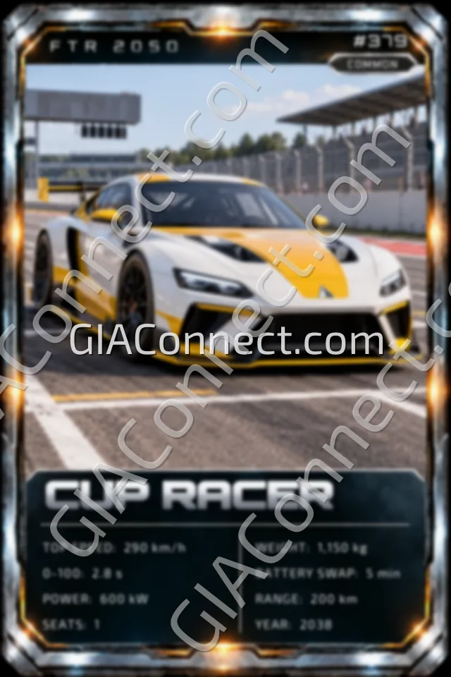 CUP RACER – vehicul futurist FTR 2050, cartonaș digital de colecție
