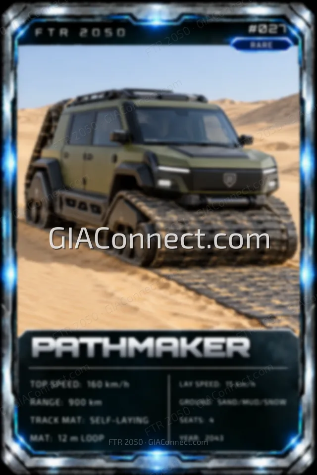 PATHMAKER – vehicul futurist FTR 2050, cartonaș digital de colecție