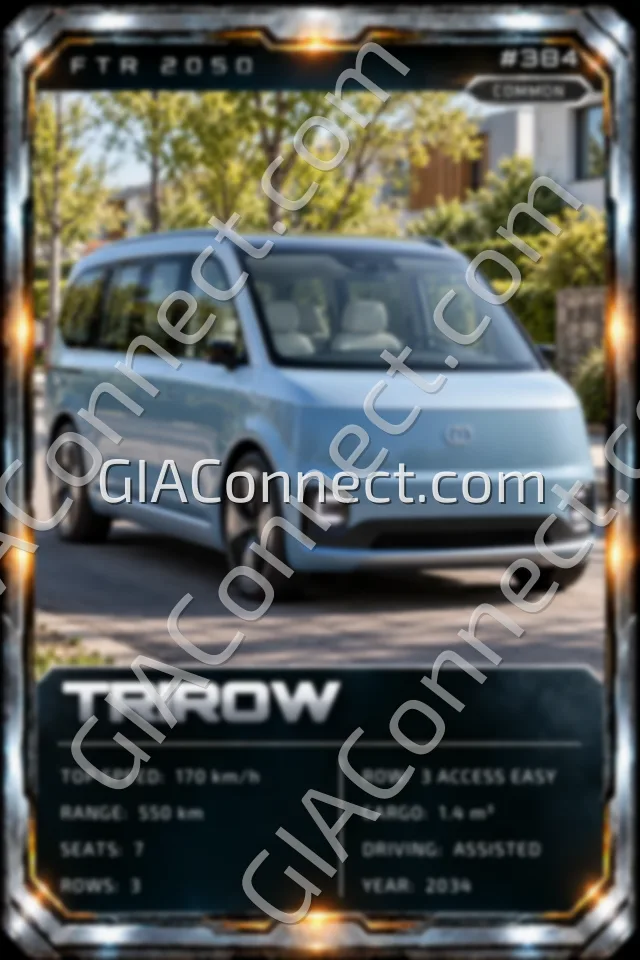 TRIROW – vehicul futurist FTR 2050, cartonaș digital de colecție