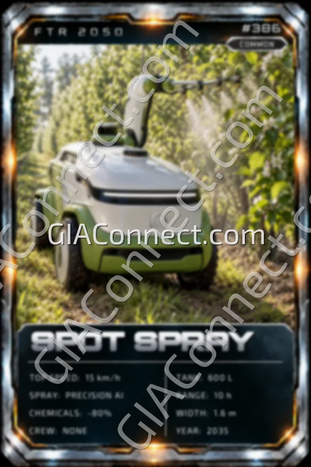 SPOT SPRAY – vehicul futurist FTR 2050, cartonaș digital de colecție