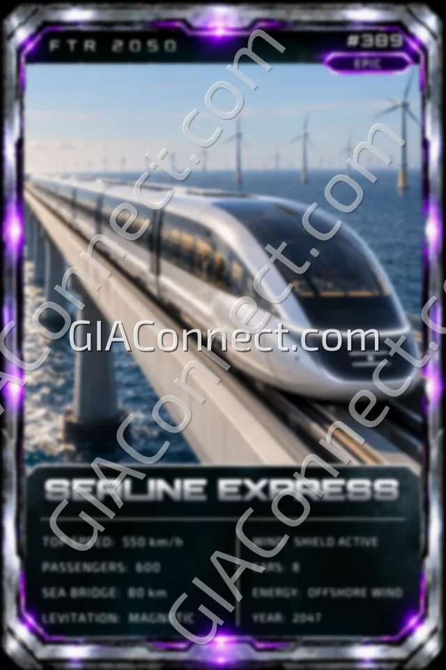 SEALINE EXPRESS – vehicul futurist FTR 2050, cartonaș digital de colecție