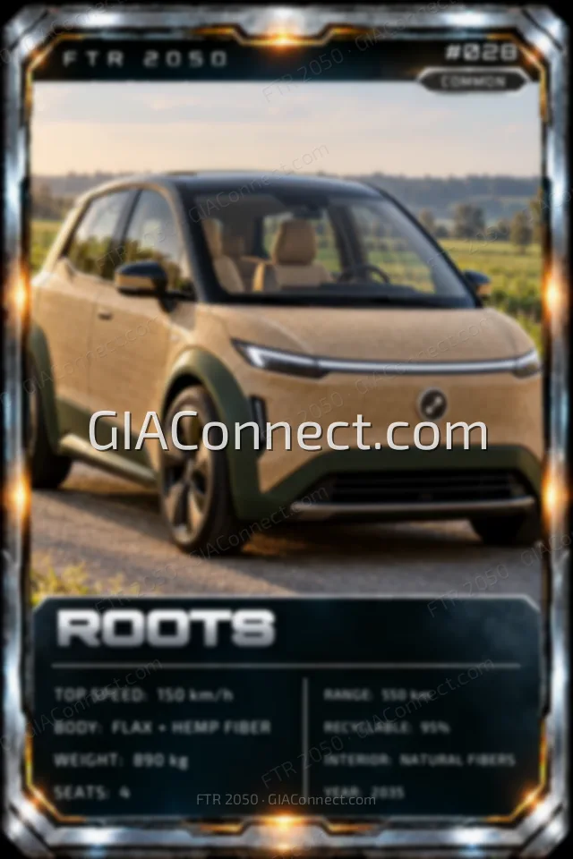 ROOTS – vehicul futurist FTR 2050, cartonaș digital de colecție