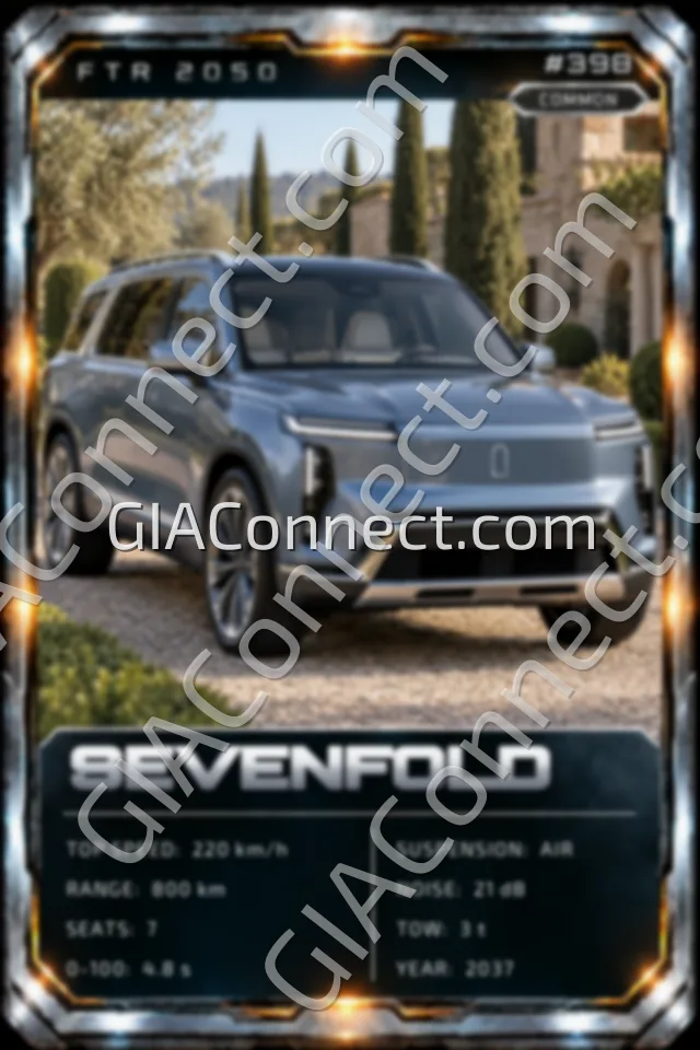 SEVENFOLD – vehicul futurist FTR 2050, cartonaș digital de colecție