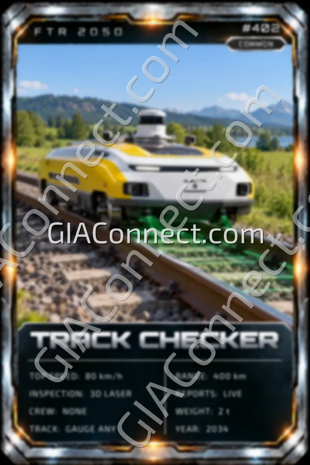 TRACK CHECKER – vehicul futurist FTR 2050, cartonaș digital de colecție