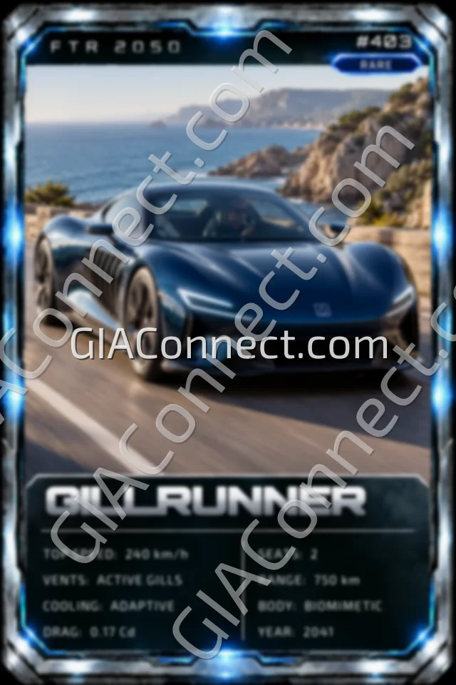 GILLRUNNER – vehicul futurist FTR 2050, cartonaș digital de colecție