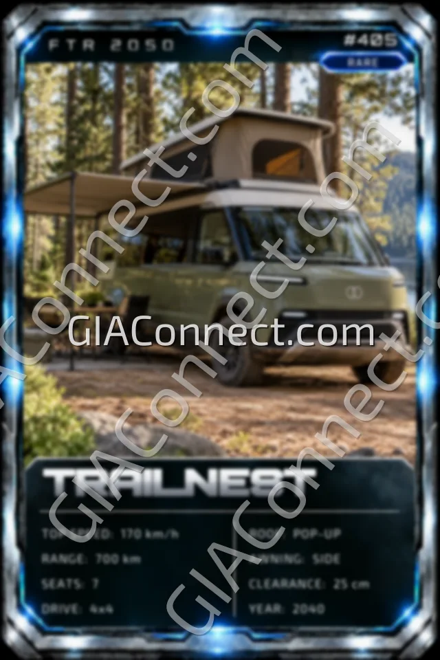 TRAILNEST – vehicul futurist FTR 2050, cartonaș digital de colecție