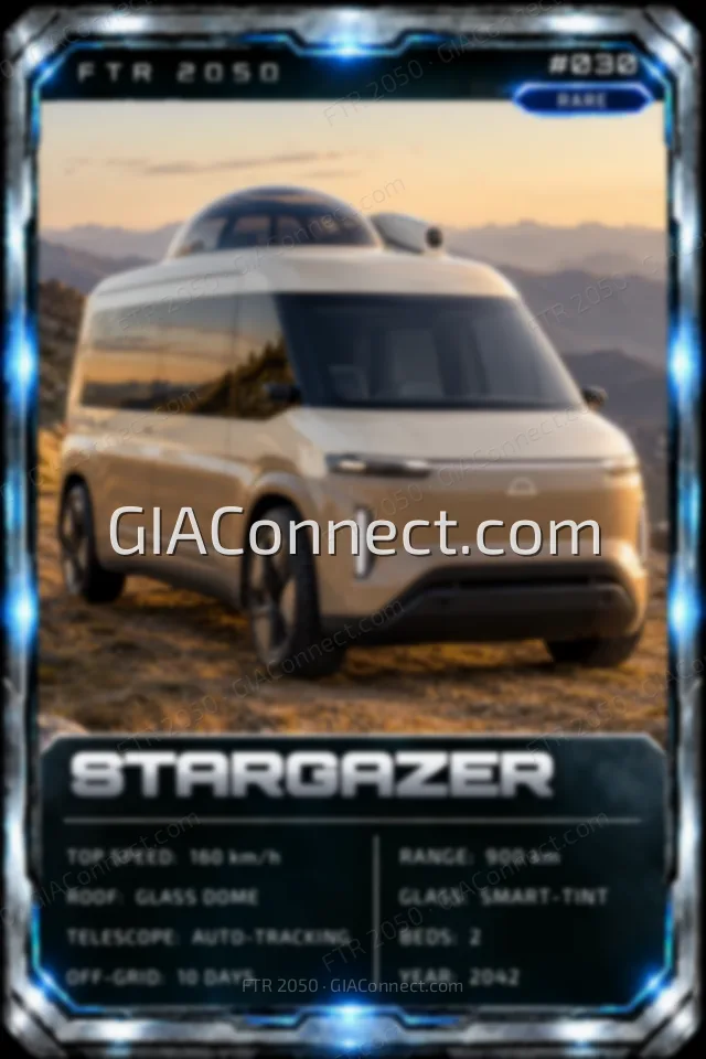 STARGAZER – vehicul futurist FTR 2050, cartonaș digital de colecție