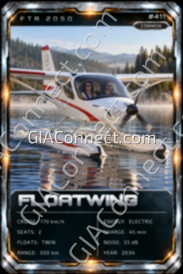 FLOATWING – vehicul futurist FTR 2050, cartonaș digital de colecție