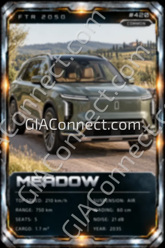 MEADOW – vehicul futurist FTR 2050, cartonaș digital de colecție