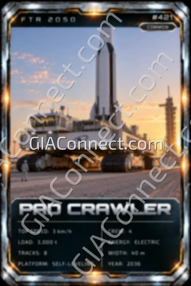 PAD CRAWLER – vehicul futurist FTR 2050, cartonaș digital de colecție