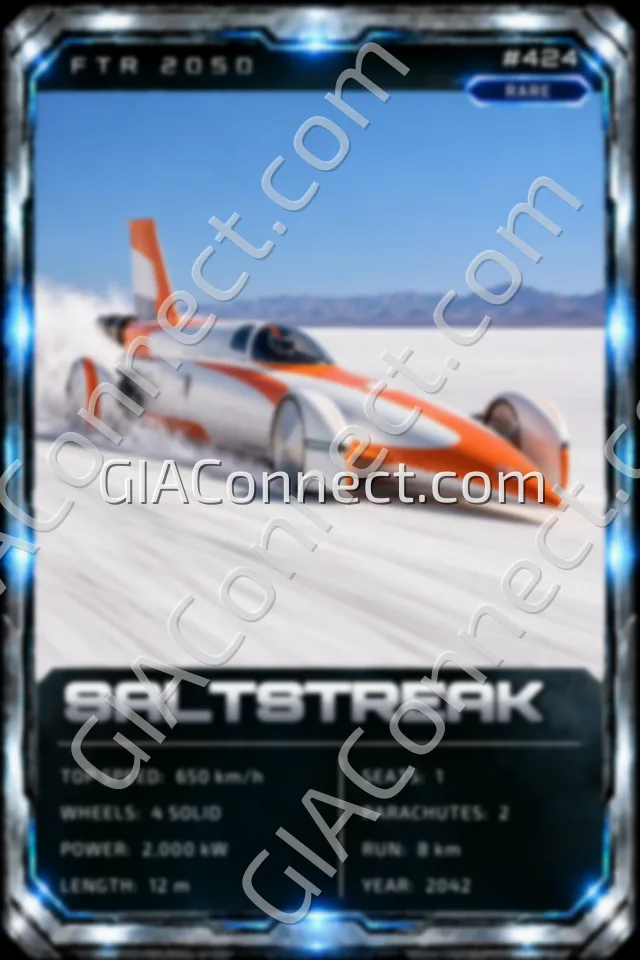 SALTSTREAK – vehicul futurist FTR 2050, cartonaș digital de colecție