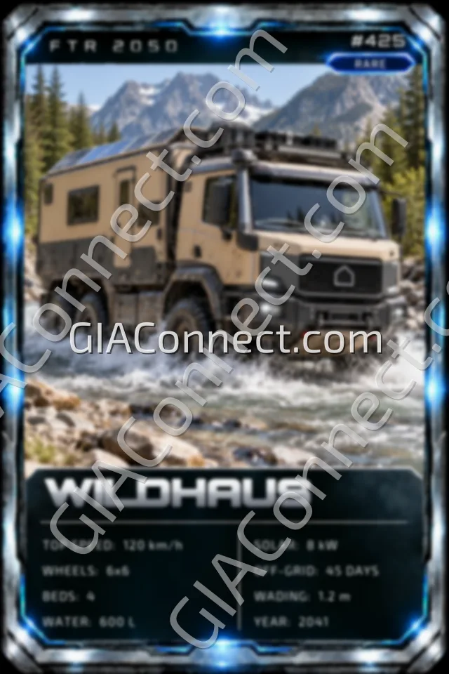 WILDHAUS – vehicul futurist FTR 2050, cartonaș digital de colecție