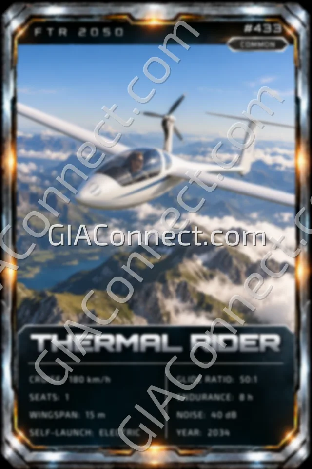 THERMAL RIDER – vehicul futurist FTR 2050, cartonaș digital de colecție