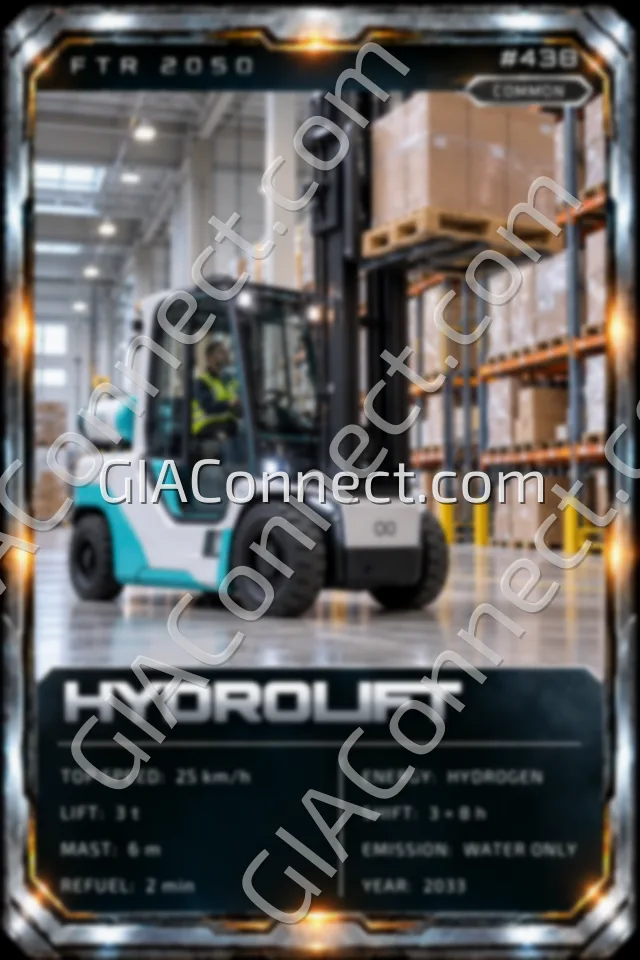 HYDROLIFT – vehicul futurist FTR 2050, cartonaș digital de colecție
