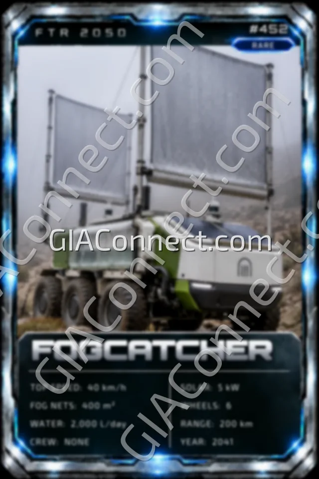 FOGCATCHER – vehicul futurist FTR 2050, cartonaș digital de colecție