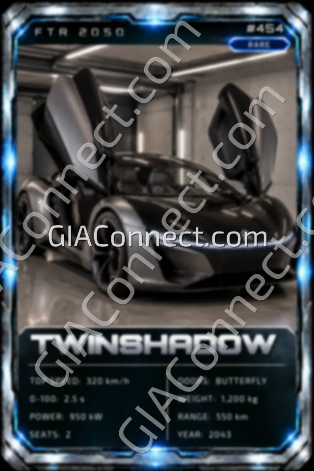 TWINSHADOW – vehicul futurist FTR 2050, cartonaș digital de colecție