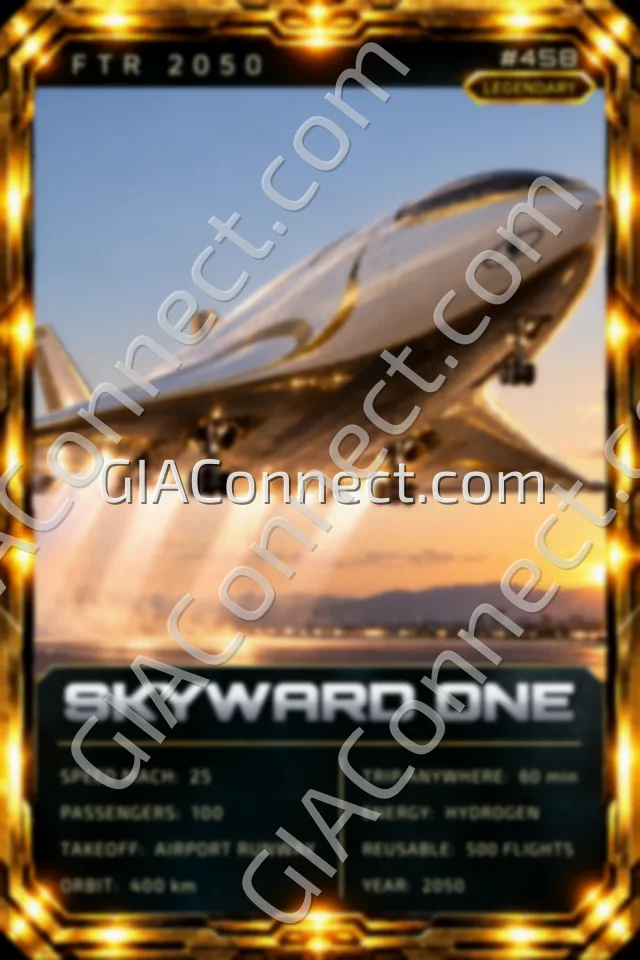 SKYWARD ONE – vehicul futurist FTR 2050, cartonaș digital de colecție