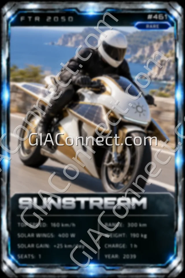 SUNSTREAM – vehicul futurist FTR 2050, cartonaș digital de colecție