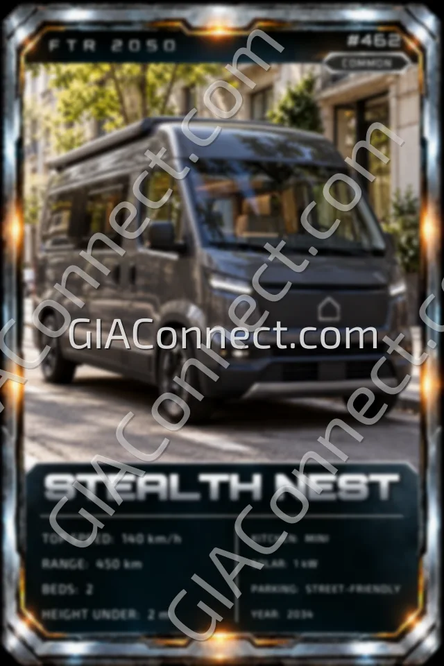 STEALTH NEST – vehicul futurist FTR 2050, cartonaș digital de colecție