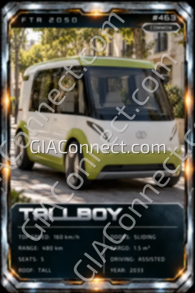 TALLBOY – vehicul futurist FTR 2050, cartonaș digital de colecție