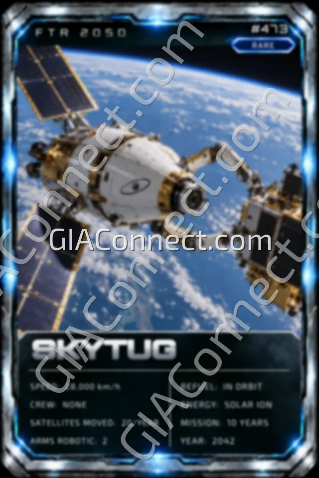 SKYTUG – vehicul futurist FTR 2050, cartonaș digital de colecție