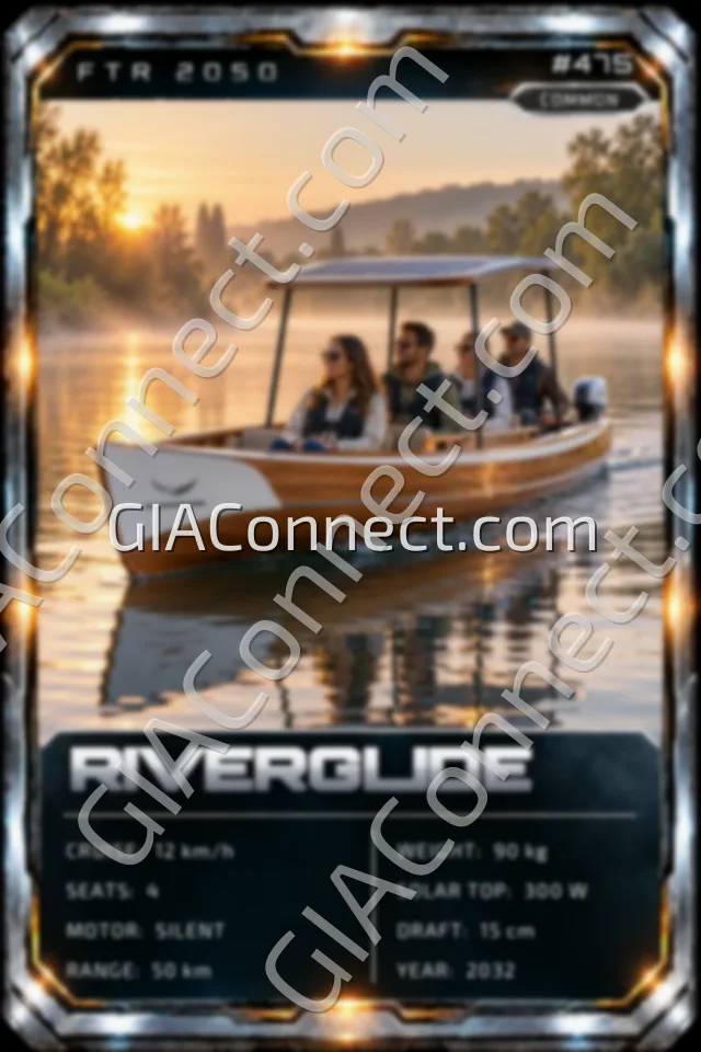 RIVERGLIDE – vehicul futurist FTR 2050, cartonaș digital de colecție