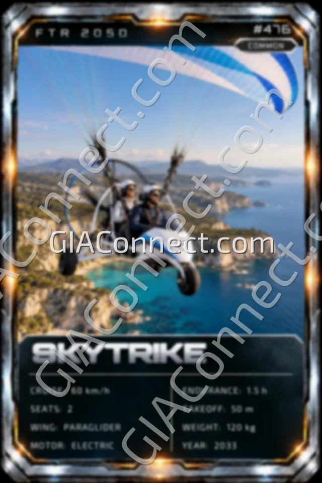 SKYTRIKE – vehicul futurist FTR 2050, cartonaș digital de colecție