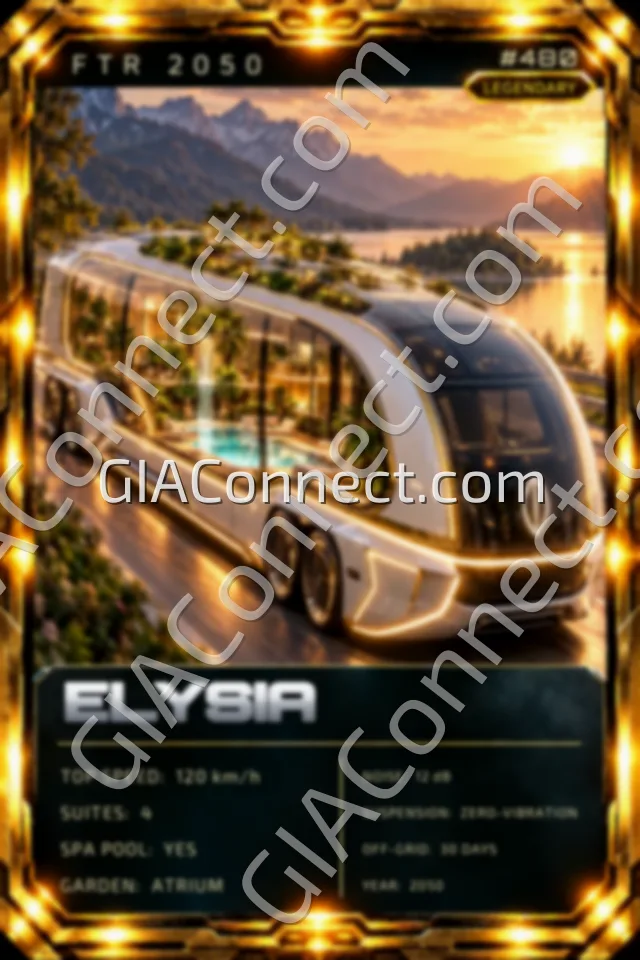 ELYSIA – vehicul futurist FTR 2050, cartonaș digital de colecție