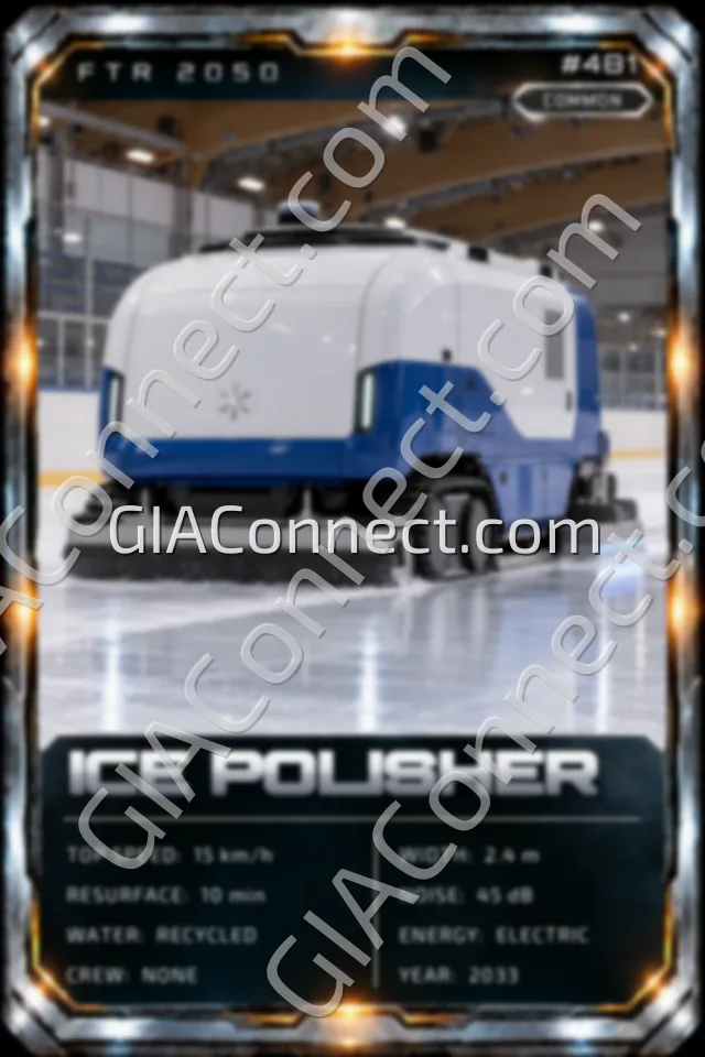 ICE POLISHER – vehicul futurist FTR 2050, cartonaș digital de colecție
