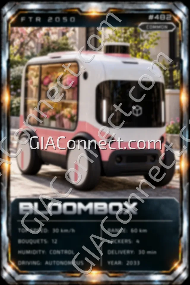 BLOOMBOX – vehicul futurist FTR 2050, cartonaș digital de colecție