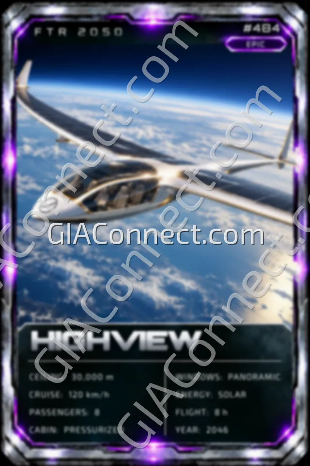 HIGHVIEW – vehicul futurist FTR 2050, cartonaș digital de colecție