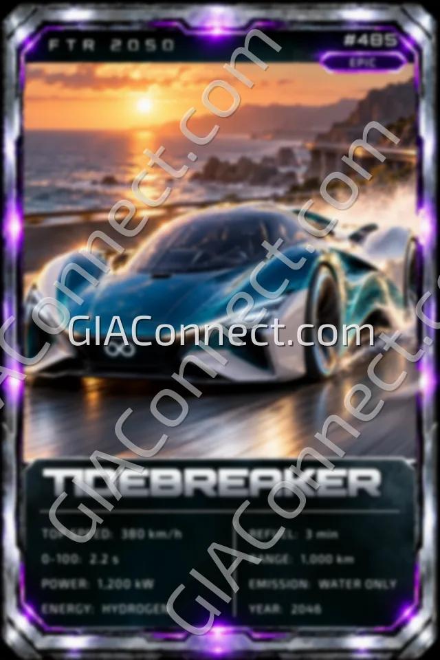 TIDEBREAKER – vehicul futurist FTR 2050, cartonaș digital de colecție